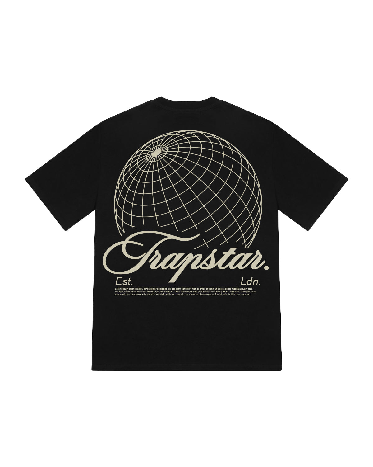 Black Men\'s Trapstar Global T-shirts, Trapstar London | 2397JLNVR