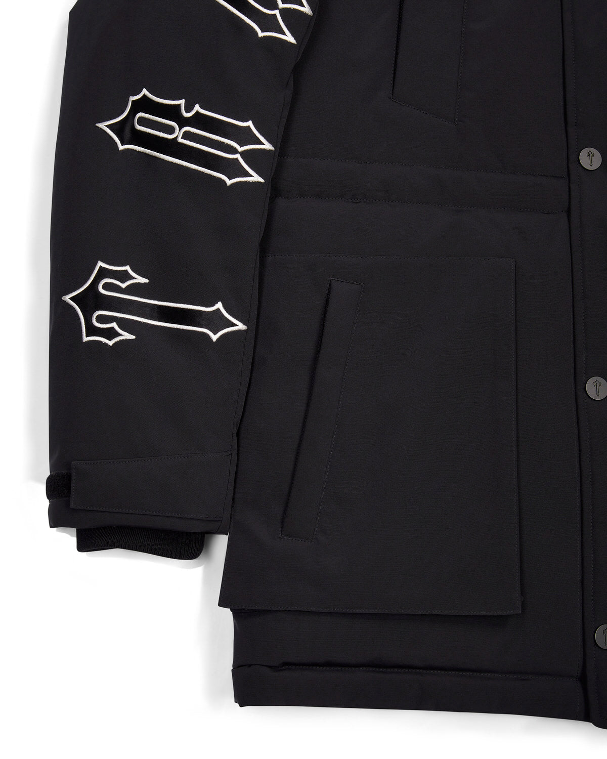 Black Men's Trapstar Hooded Irongate Coats, Trapstar London | 3940QKHAF