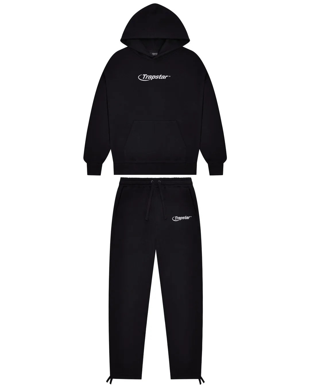 Black Men\'s Trapstar Hyperdrive Embroidered Tracksuits, Trapstar London | 3172OCMBN