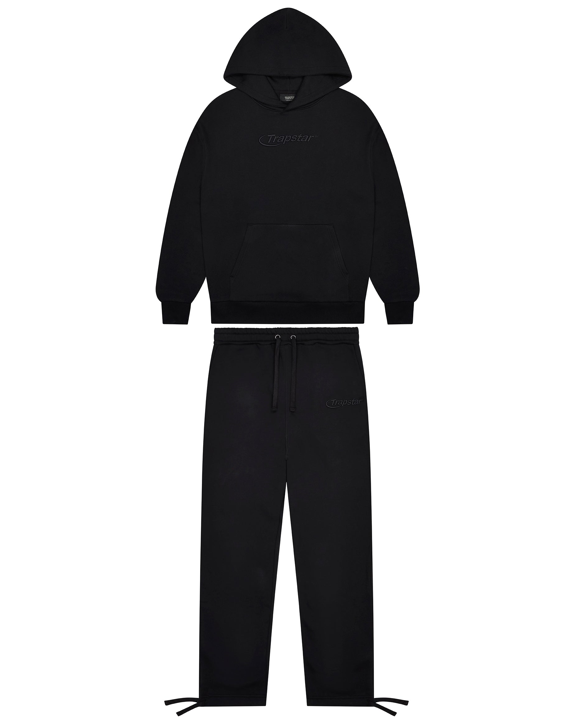 Black Men\'s Trapstar Hyperdrive Embroidered Tracksuits, Trapstar London | 0356NHLKX