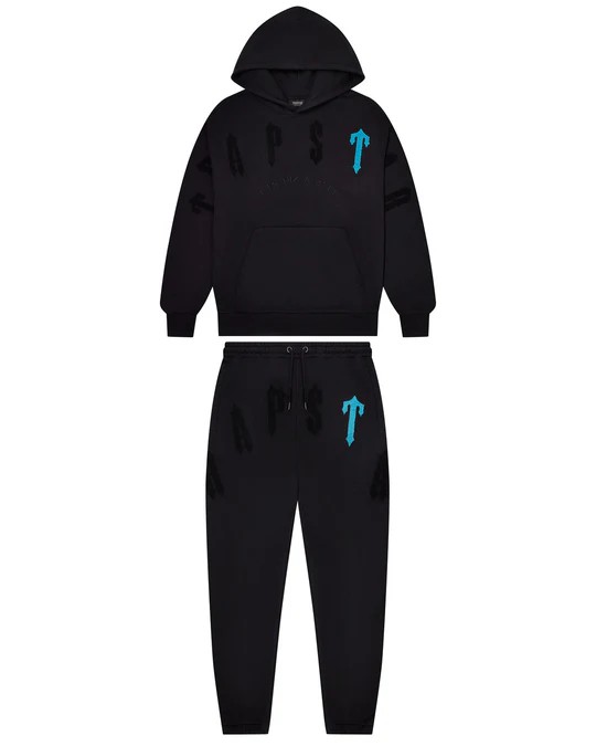 Black Men\'s Trapstar Irongate Arch Chenille 2.0 Tracksuits, Trapstar London | 1968IQHZJ