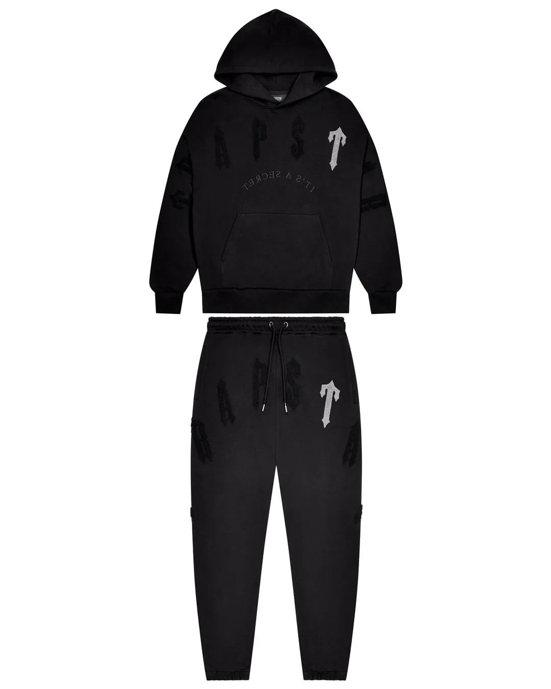 Black Men\'s Trapstar Irongate Arch Chenille 2.0 Tracksuits, Trapstar London | 4372VZTLR