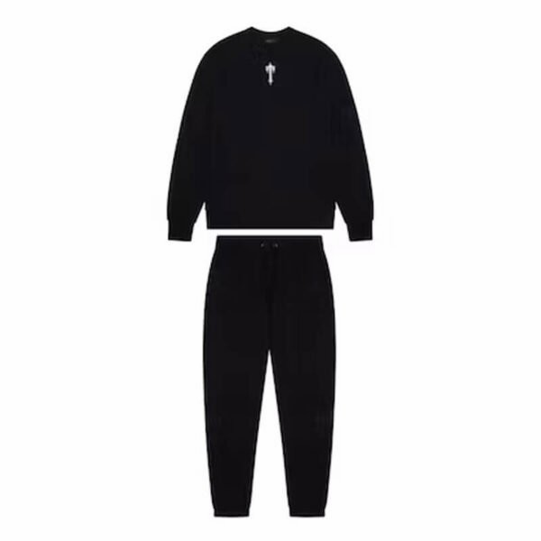 Black Men\'s Trapstar Irongate T Crewneck Tracksuits, Trapstar London | 5960NWVIT