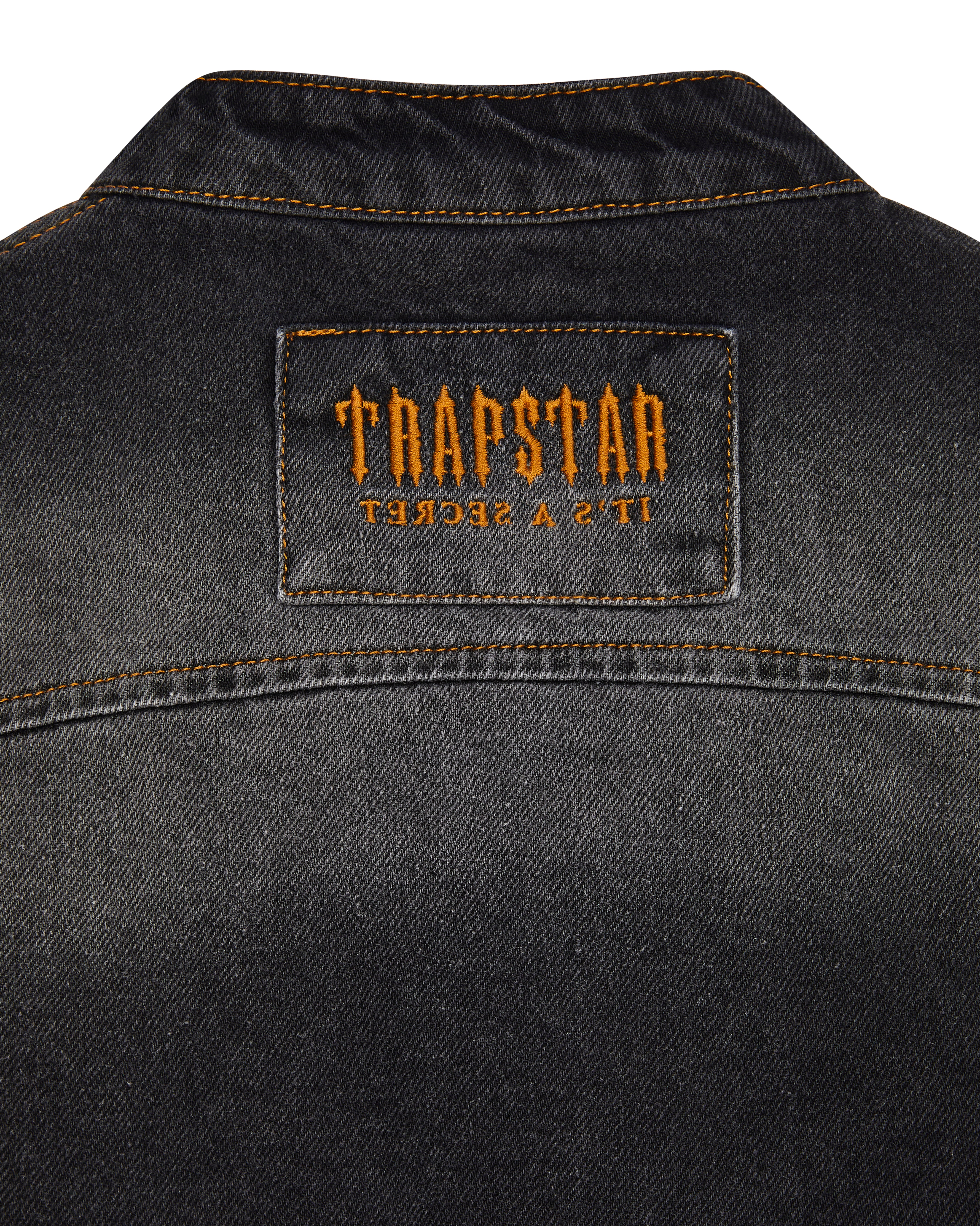 Black Men's Trapstar Irongate T Panel Denim Jackets, Trapstar London | 6283EQDKV