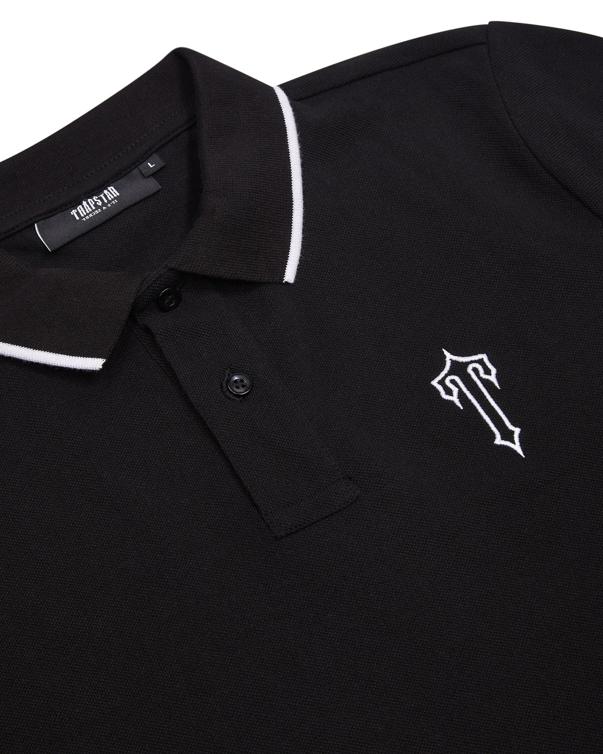 Black Men's Trapstar Irongate T Polo Shirts, Trapstar London | 9805EAGBJ