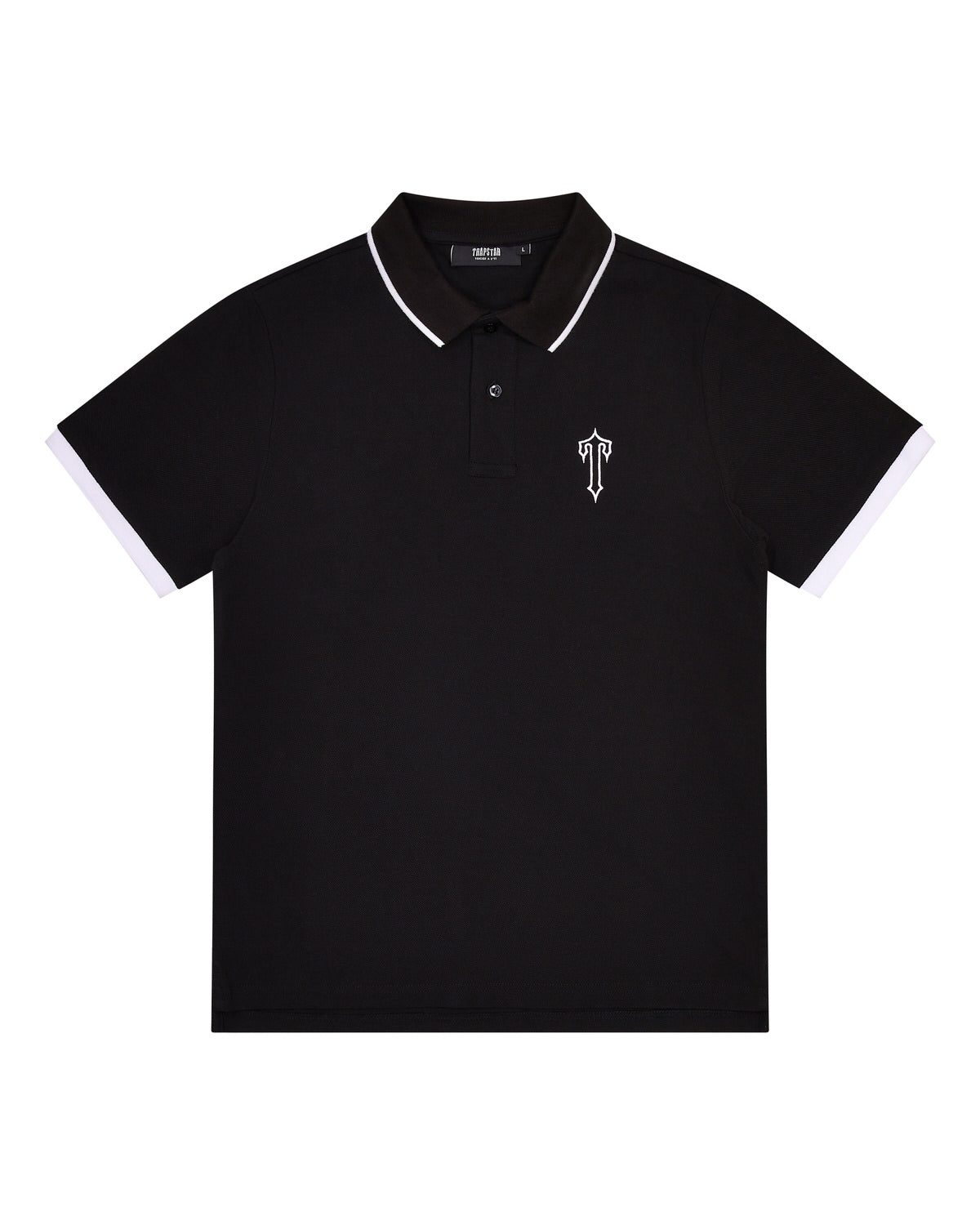 Black Men\'s Trapstar Irongate T Polo Shirts, Trapstar London | 9805EAGBJ