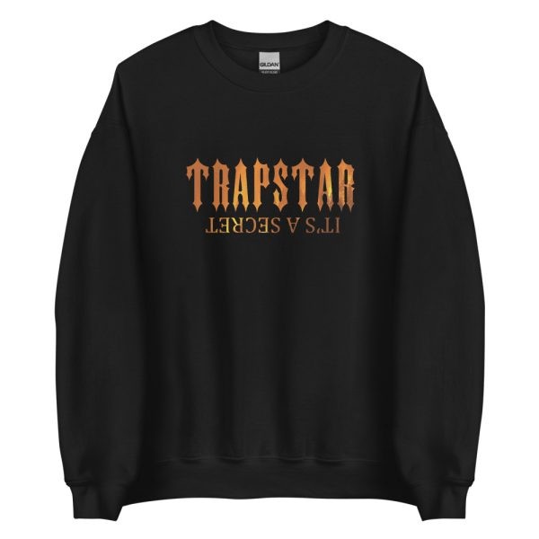 Black Men\'s Trapstar It’s A Secret Fire Sweatshirts, Trapstar London | 8762SDEYK