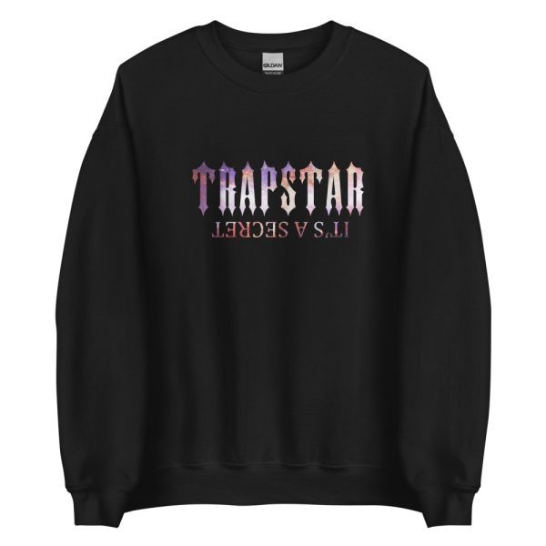 Black Men\'s Trapstar It’s a secret Galaxy Sweatshirts, Trapstar London | 8610ACNOH