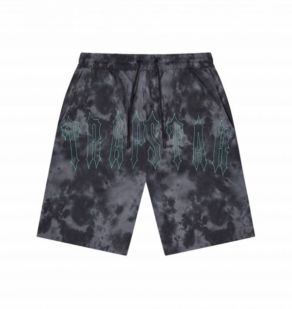 Black Men\'s Trapstar London Pigment Irongate Shorts, Trapstar London | 9047KEGPY