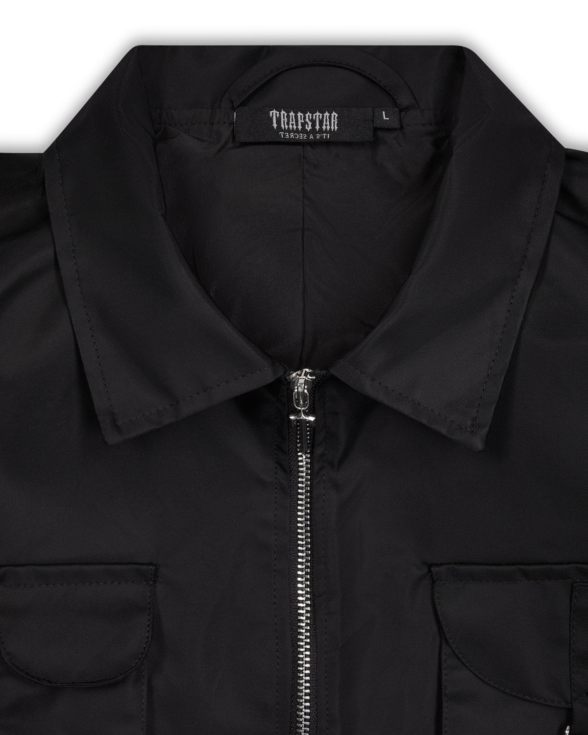 Black Men's Trapstar Nylon Twill Coach Jackets, Trapstar London | 8973KHRXI