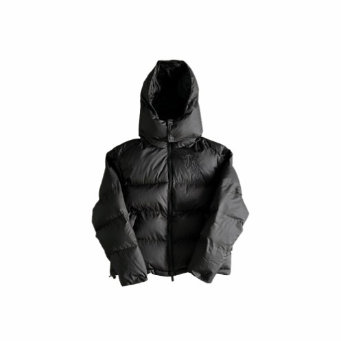 Black Men\'s Trapstar Shooters Detachable Hooded Puffer Jackets, Trapstar London | 0956UHAOJ