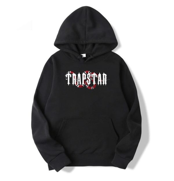 Black Men\'s Trapstar Snake Hoodies, Trapstar London | 8972ZCBAO