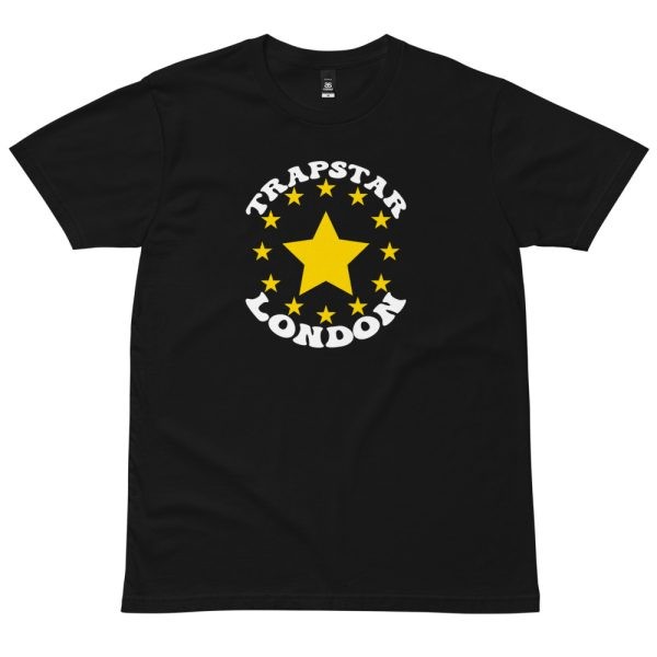 Black Men\'s Trapstar Stars London T-shirts, Trapstar London | 0175QNVHM