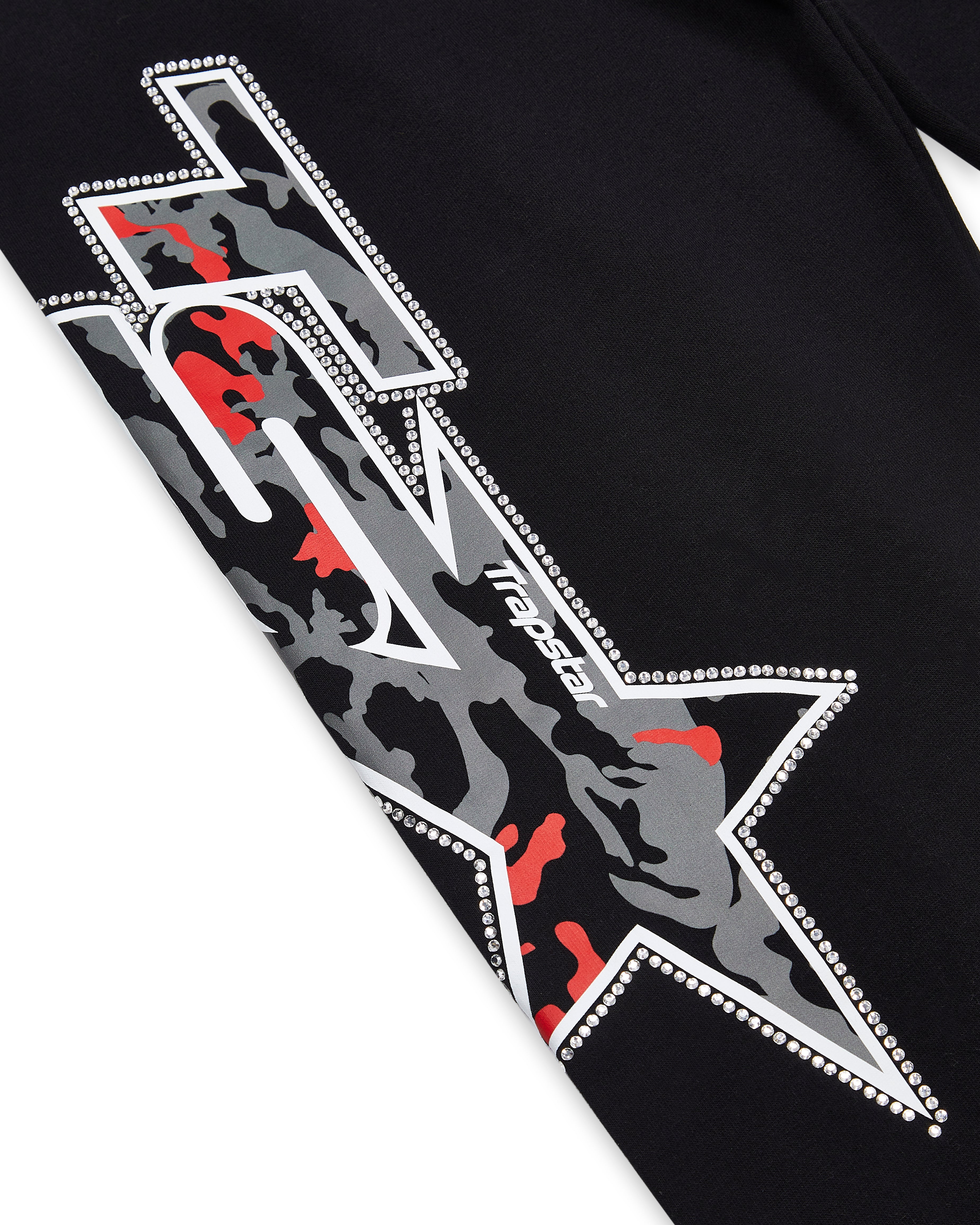 Black Men's Trapstar TS Star Camo Sweatpants, Trapstar London | 6741BDEVT