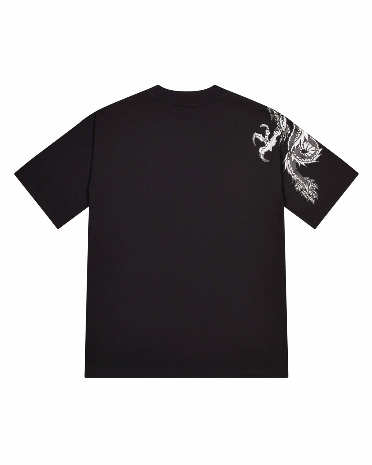 Black Men's Trapstar x Ed Hardy Dragon with Diamanté T-shirts, Trapstar London | 5071XSVNE