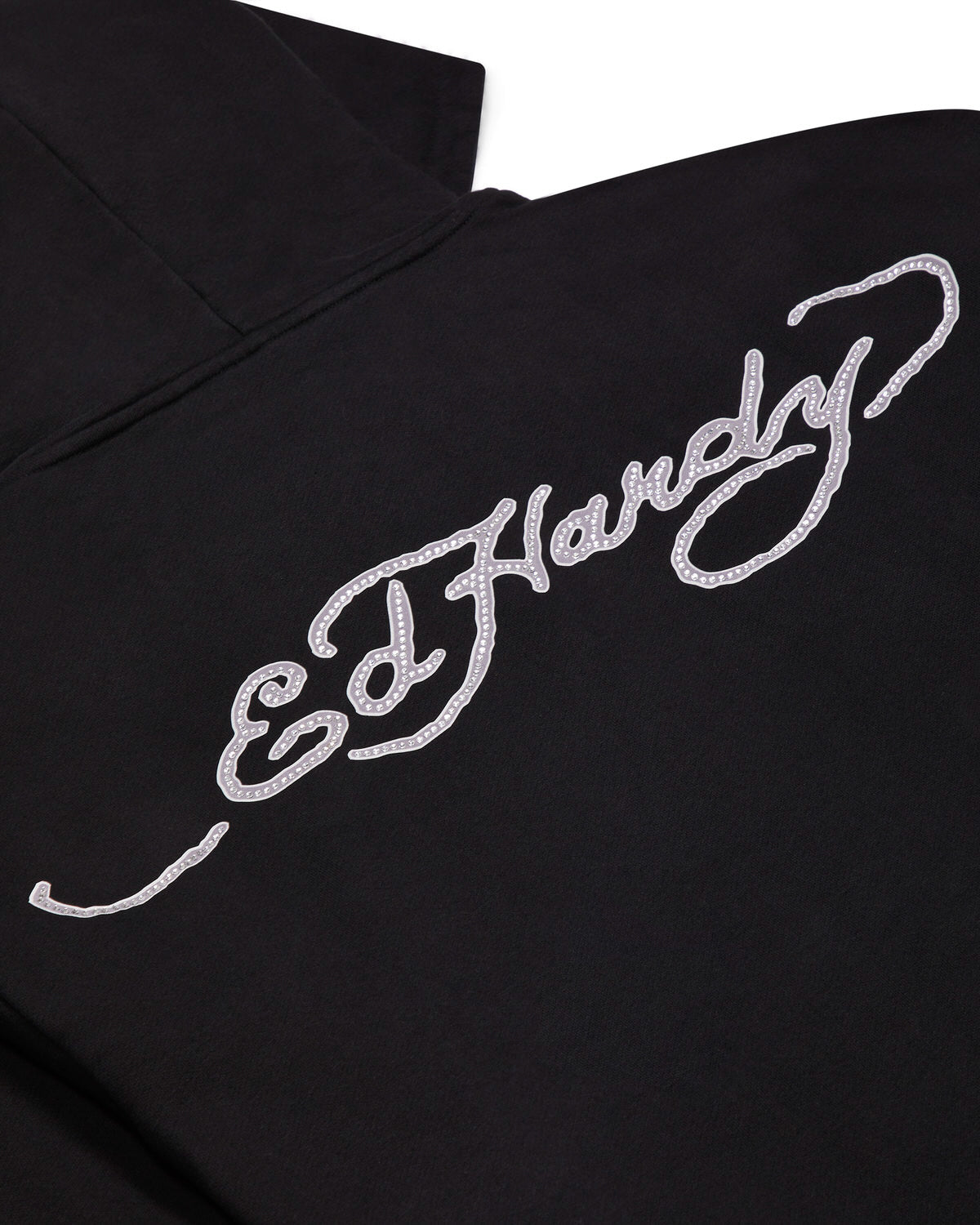 Black Men's Trapstar x Ed Hardy Irongate Zip Through Hoodies, Trapstar London | 6415YCVDL