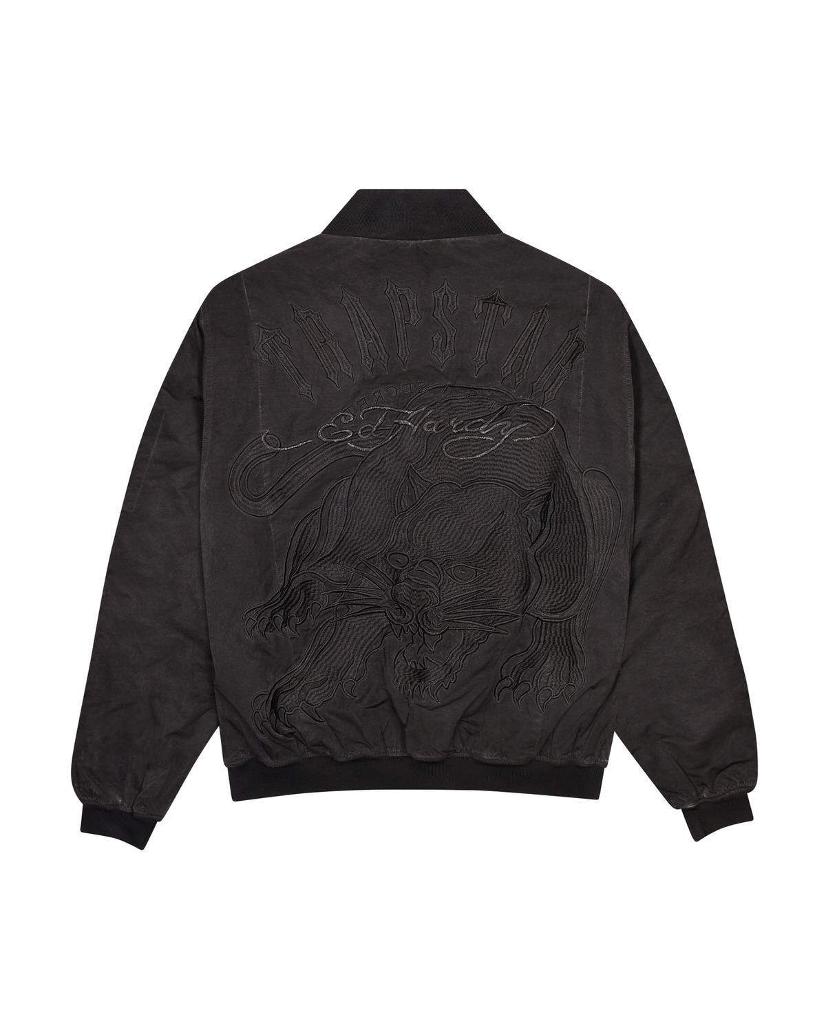 Black Men\'s Trapstar x Ed Hardy Bomber Jackets, Trapstar London | 8509IFKXT