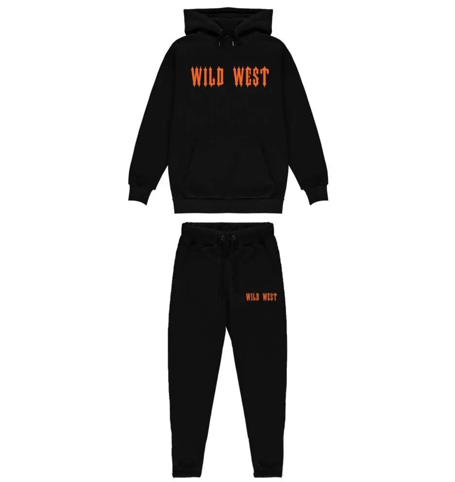 Black Men\'s Trapstar Wild West Tracksuits, Trapstar London | 2981HDFXA