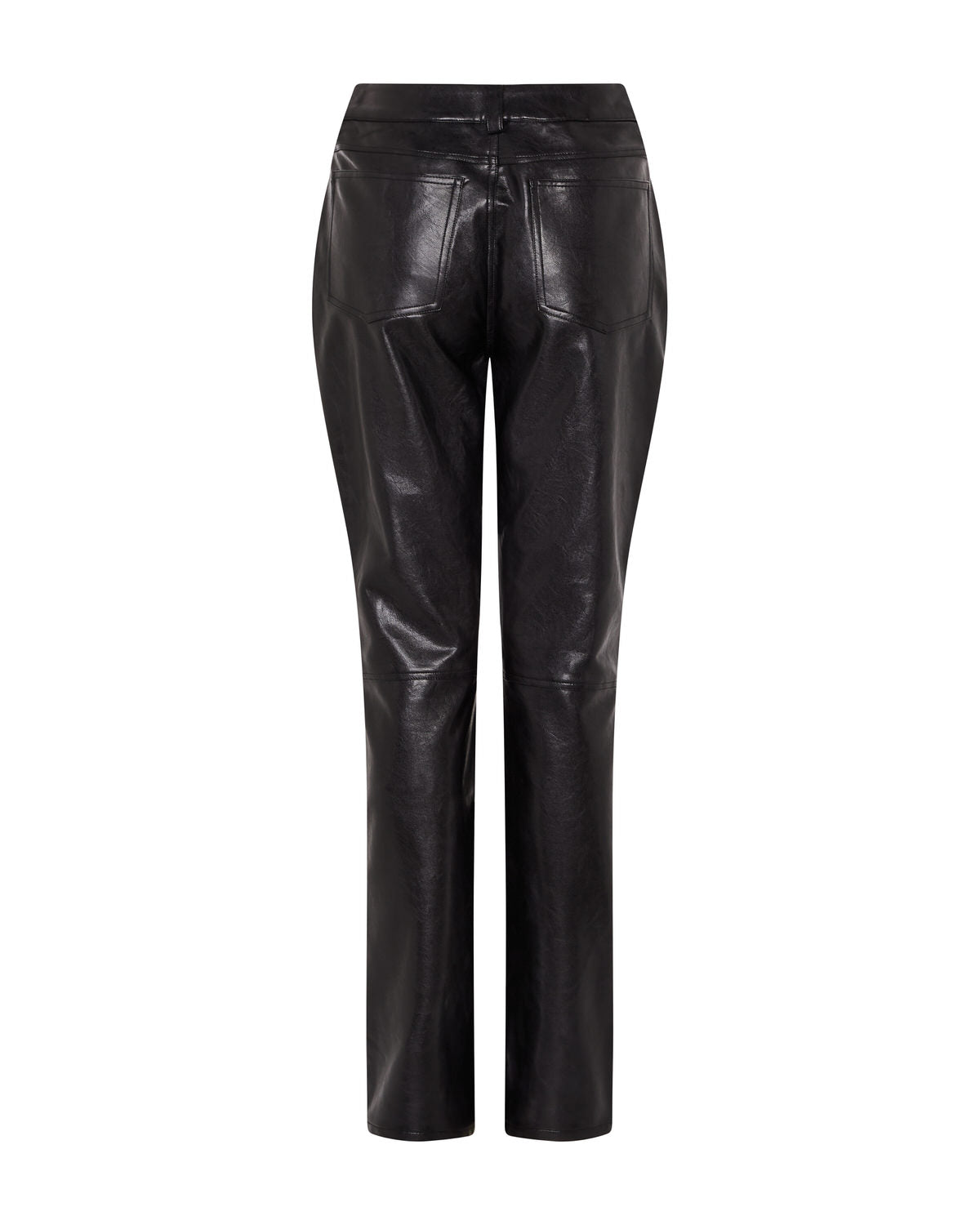 Black Women's Trapstar Irongate T Stud Vegan Leather Pants, Trapstar London | 6209RKMSI