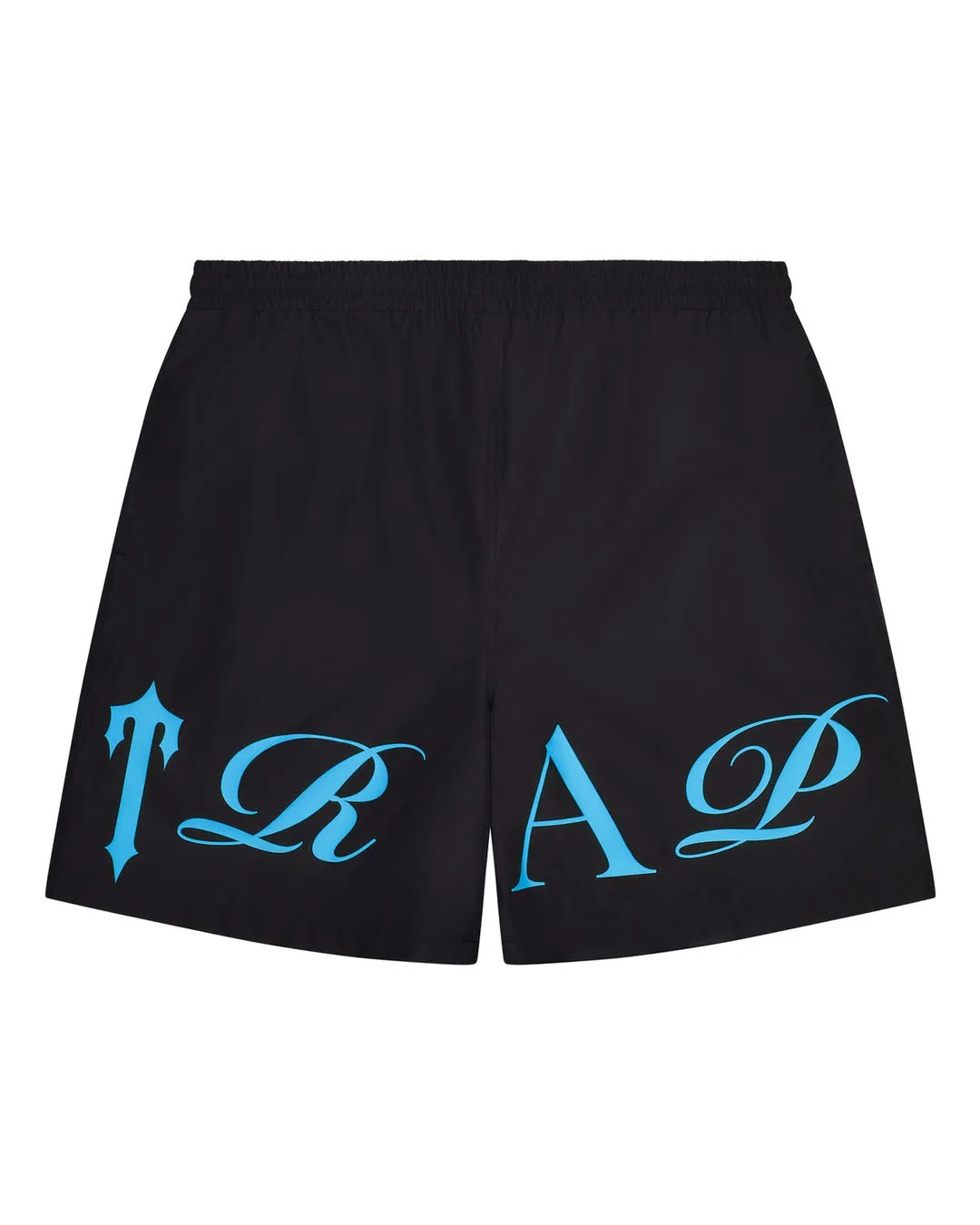 Black / Blue Men\'s Trapstar Script Shell Shorts, Trapstar London | 5241PZLIY