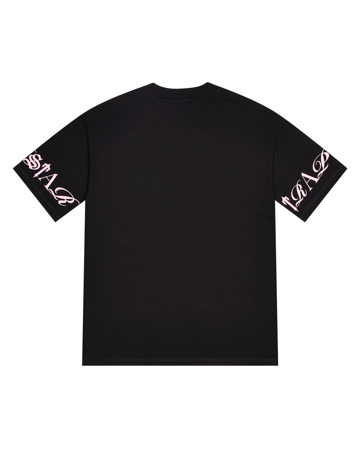 Black / Pink Men's Trapstar Script T-shirts, Trapstar London | 8097DTFKR