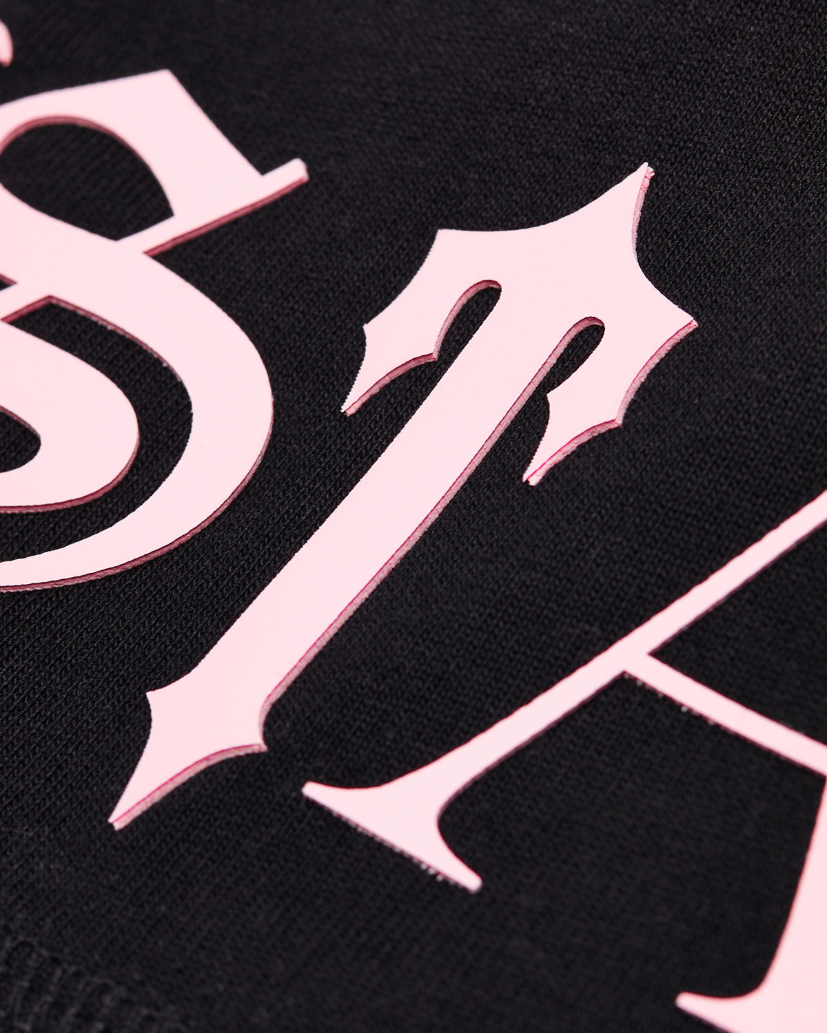 Black / Pink Men's Trapstar Script T-shirts, Trapstar London | 8097DTFKR