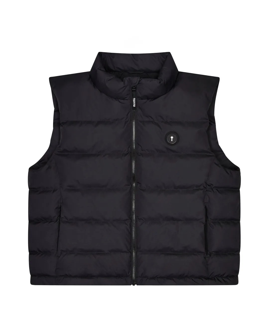 Black / White Men\'s Trapstar Irongate Gilet, Trapstar London | 0872TDWXV