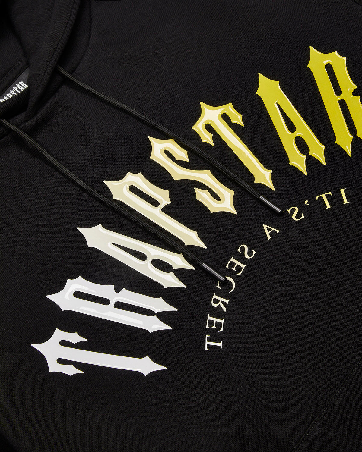 Black / Yellow Men's Trapstar Decoded Hooded Gel Tracksuits, Trapstar London | 6438YFRST