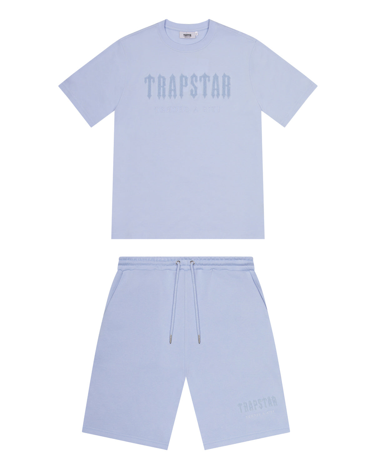 Blue Men's Trapstar Decoded Chenille Shorts, Trapstar London | 2783CQLOZ