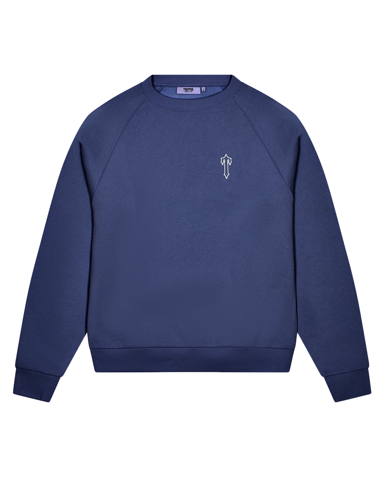 Blue Men\'s Trapstar Foundation Crew Sweatshirts, Trapstar London | 3108NCOEA