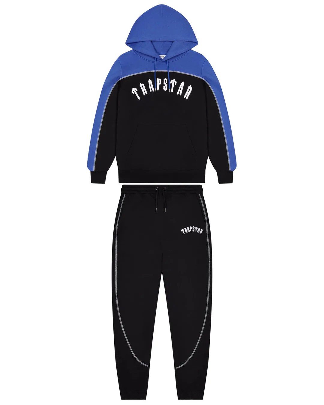 Blue Men\'s Trapstar Irongate Chenille Arch Hooded Tracksuits, Trapstar London | 8612XRNEQ