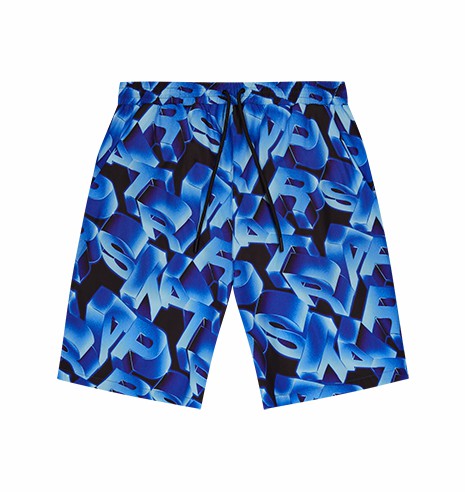 Blue Men\'s Trapstar London 3d Swimming Shorts, Trapstar London | 0527GFCLI