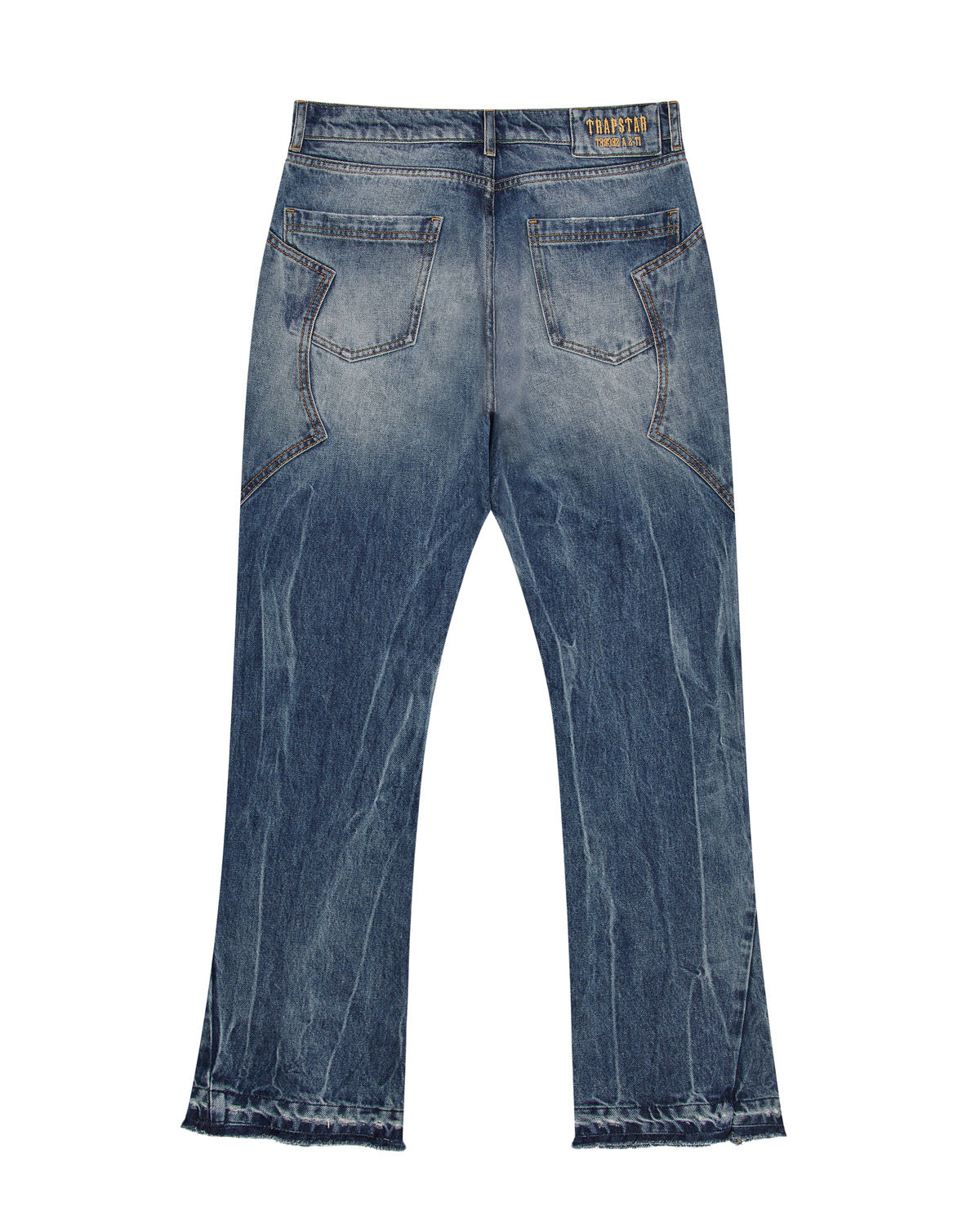 Blue Men's Trapstar x Ed Hardy Denim Jeans, Trapstar London | 4235YUTWI