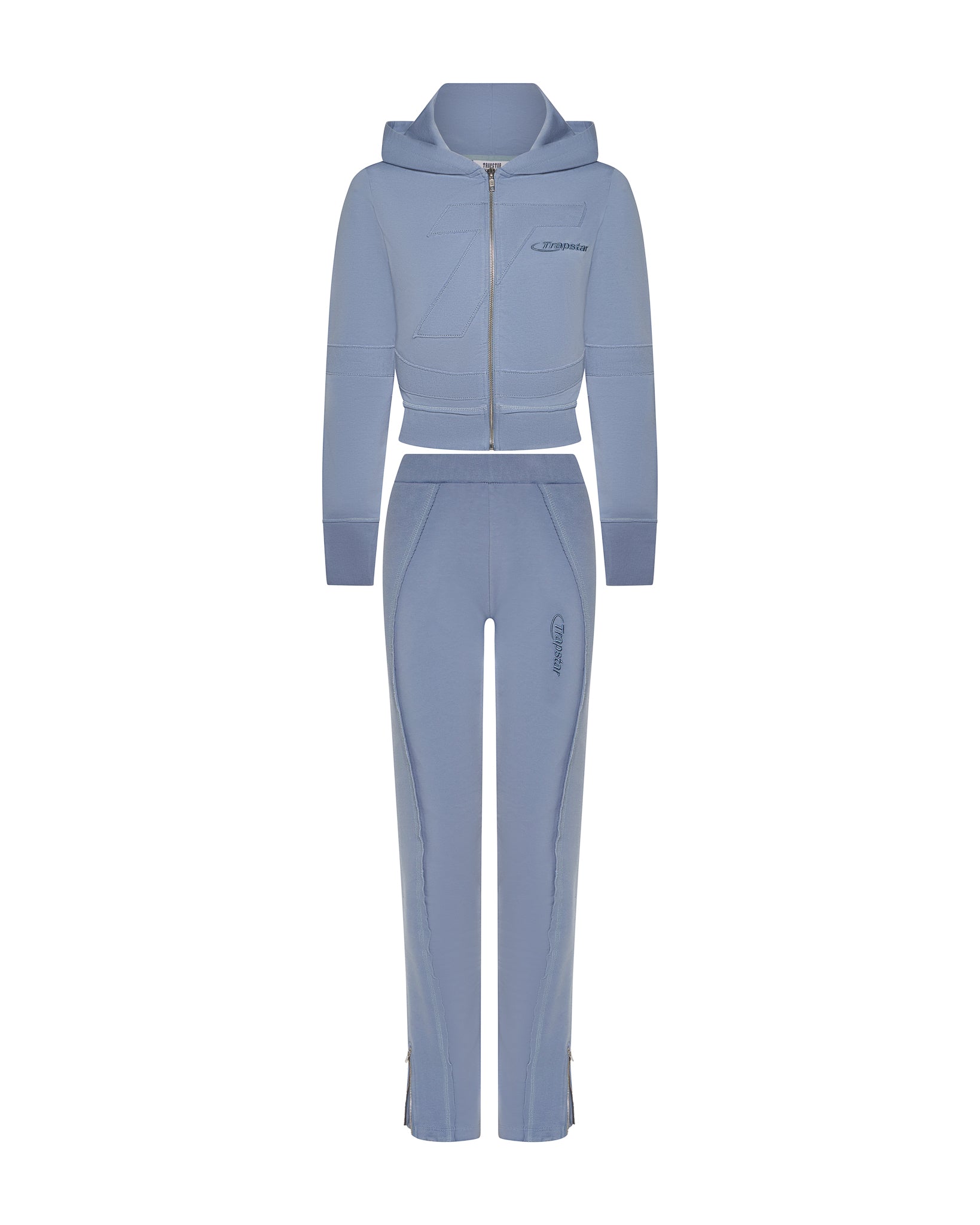 Blue Women's Trapstar Hyperdrive Rib Panel Track Tracksuits, Trapstar London | 0927NVJID