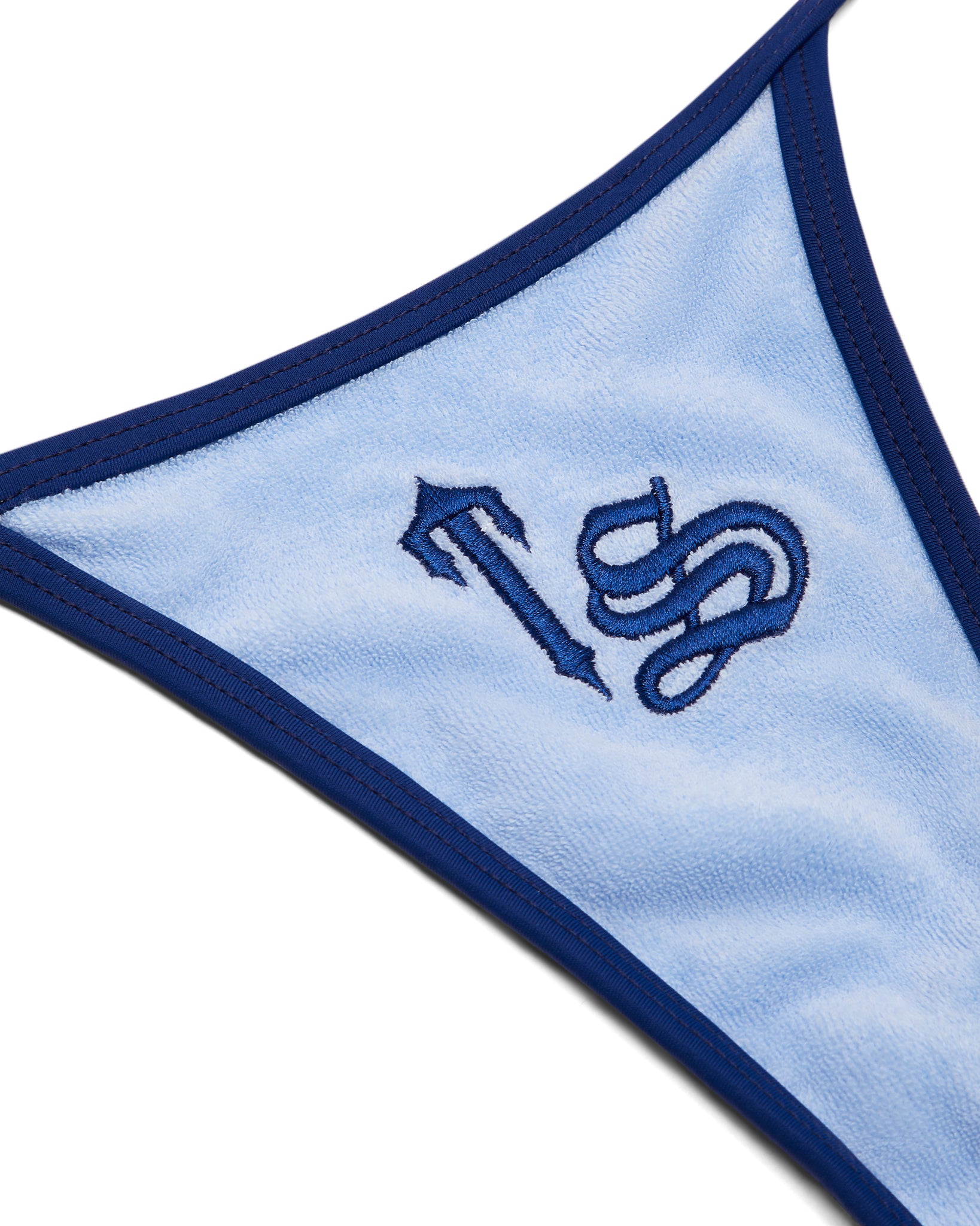 Blue Women's Trapstar Terry Script Bikini Bottoms, Trapstar London | 6752VUPFL