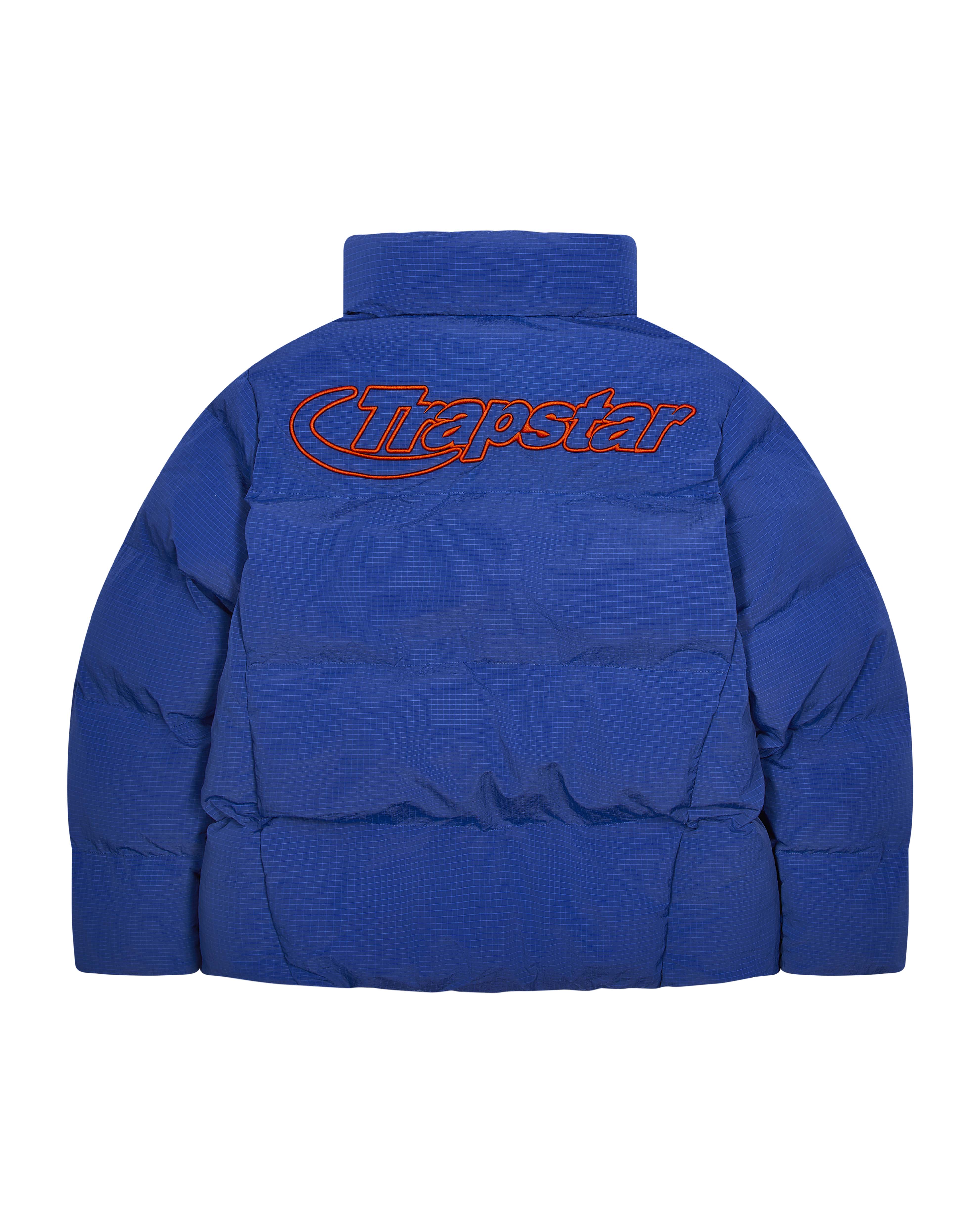 Blue / Orange Men's Trapstar Hyperdrive Ripstop Puffer Jackets, Trapstar London | 7150VBQWZ