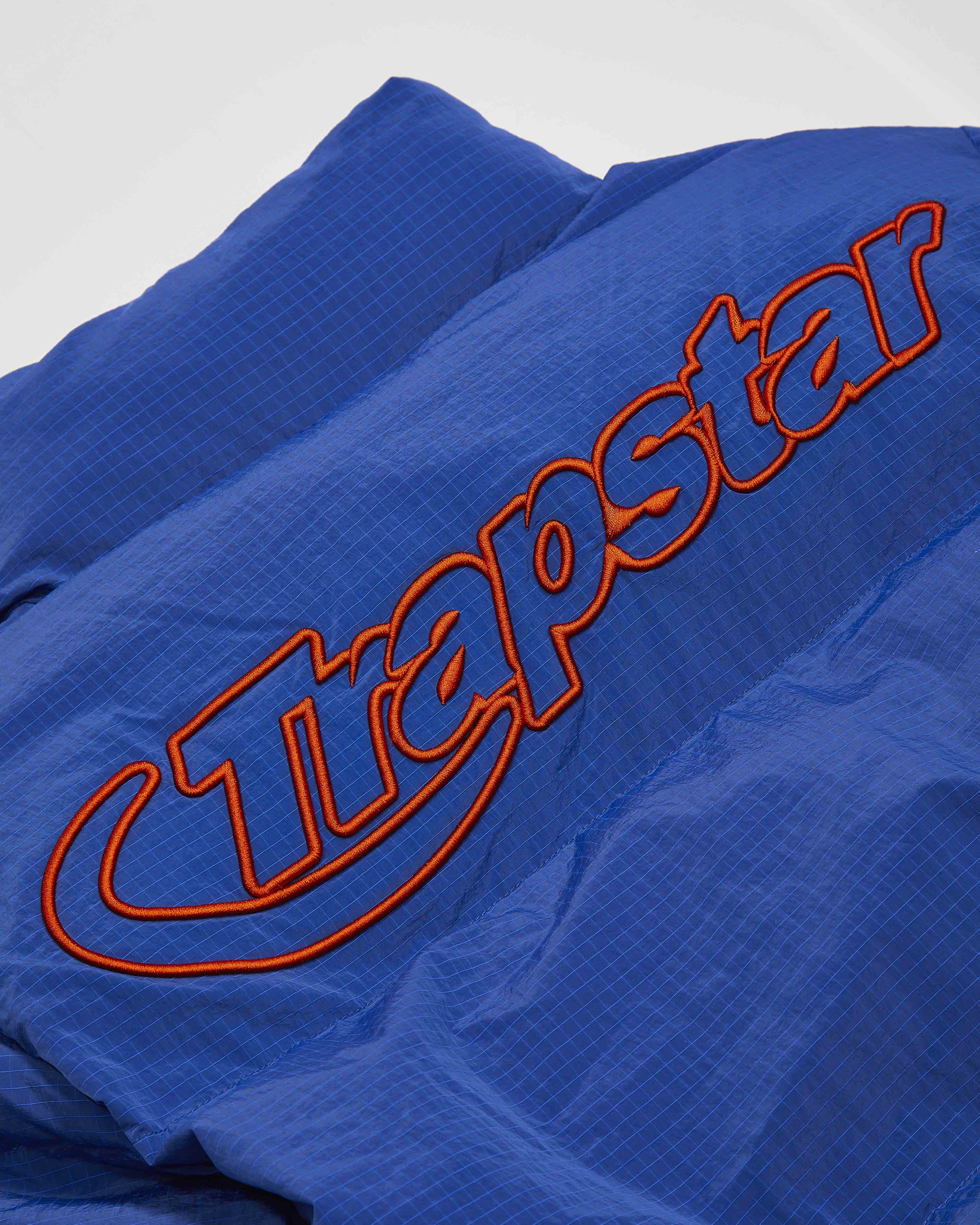 Blue / Orange Men's Trapstar Hyperdrive Ripstop Puffer Jackets, Trapstar London | 7150VBQWZ