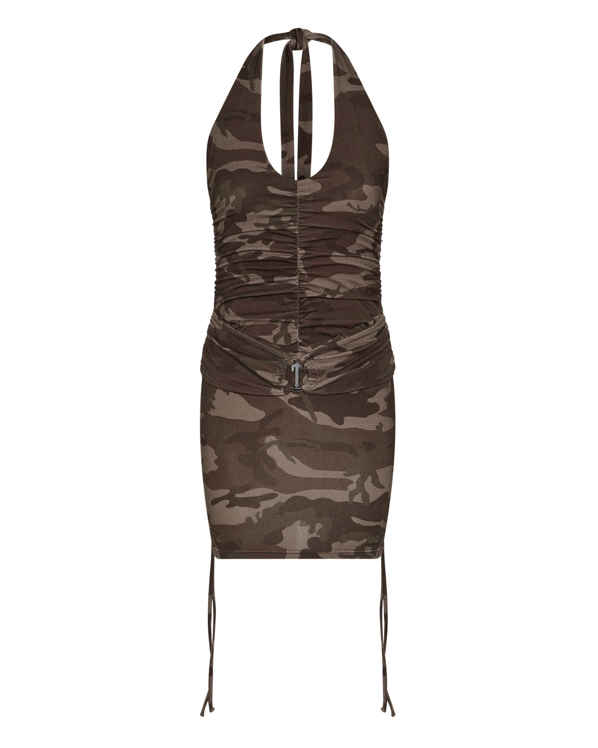 Brown Camo Women\'s Trapstar Irongate T Dress Dress, Trapstar London | 1409CZBOD