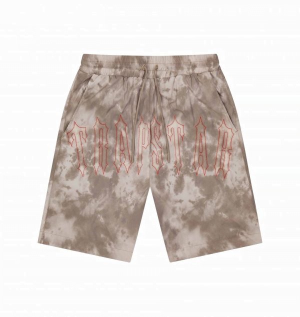 Brown Men\'s Trapstar London Pigment Irongate Shorts, Trapstar London | 1702XRGZJ