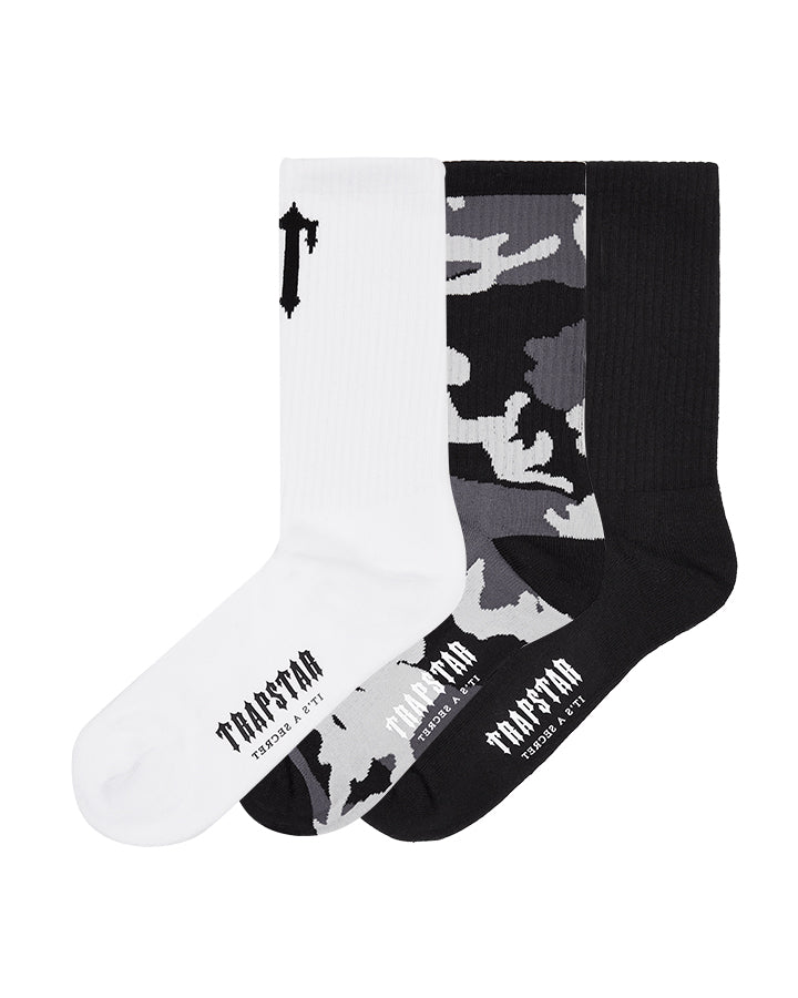 Camo Men\'s Trapstar 3 Pack Irongate T Socks, Trapstar London | 9206BMQNA