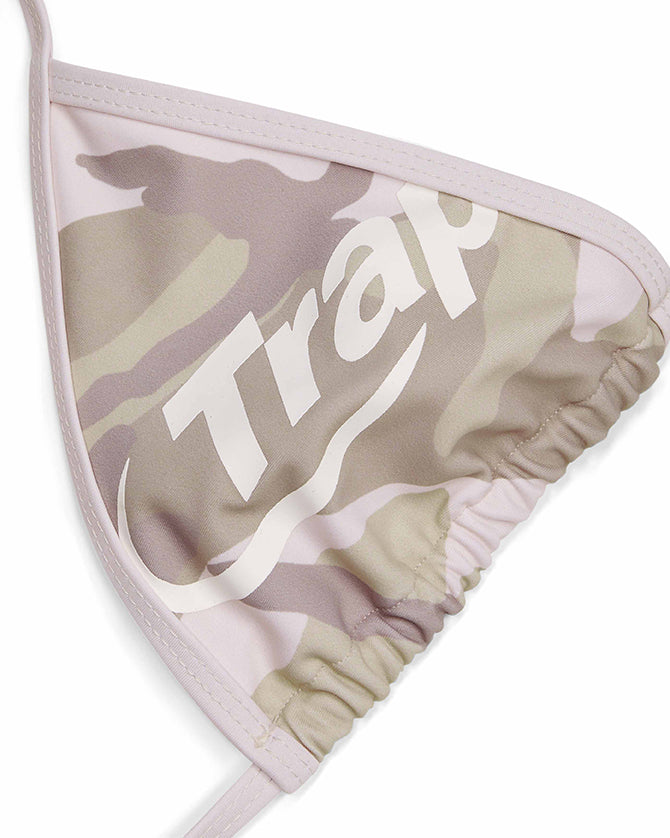 Camo Women's Trapstar Hyperdrive Bikini Top, Trapstar London | 4862WFHPC