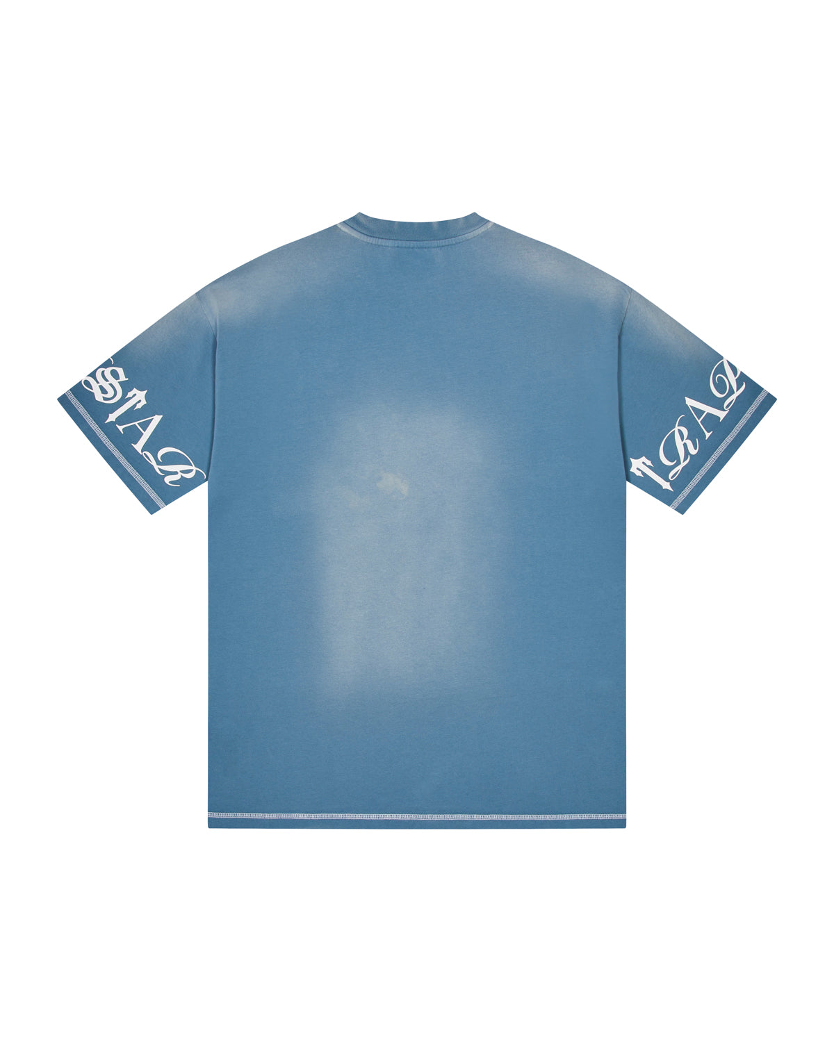 Denim Blue Men's Trapstar Script 2.0 T-shirts, Trapstar London | 3821FHECU