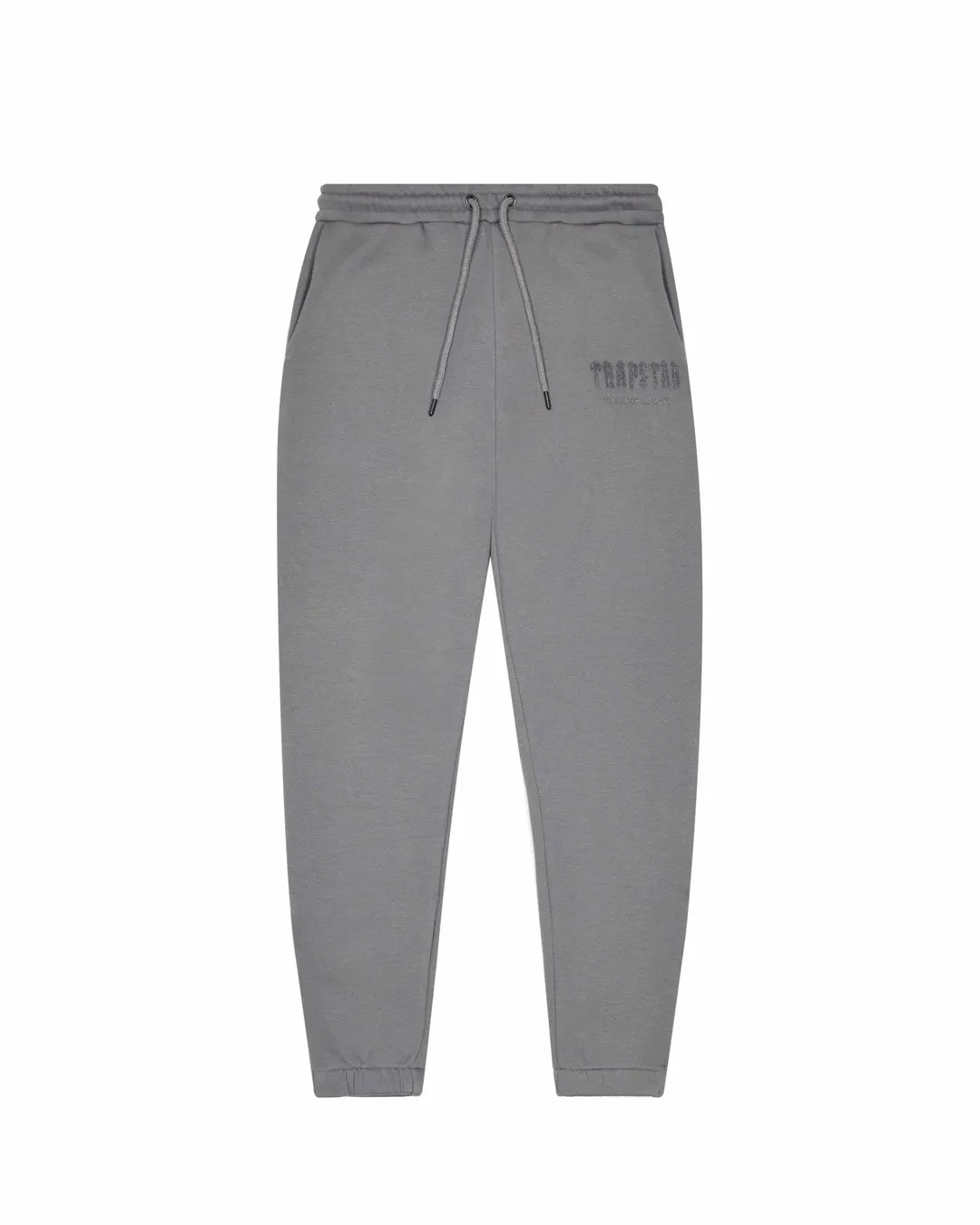 Grey Men\'s Trapstar Chenille Decoded Sweatpants, Trapstar London | 6453GFVWL