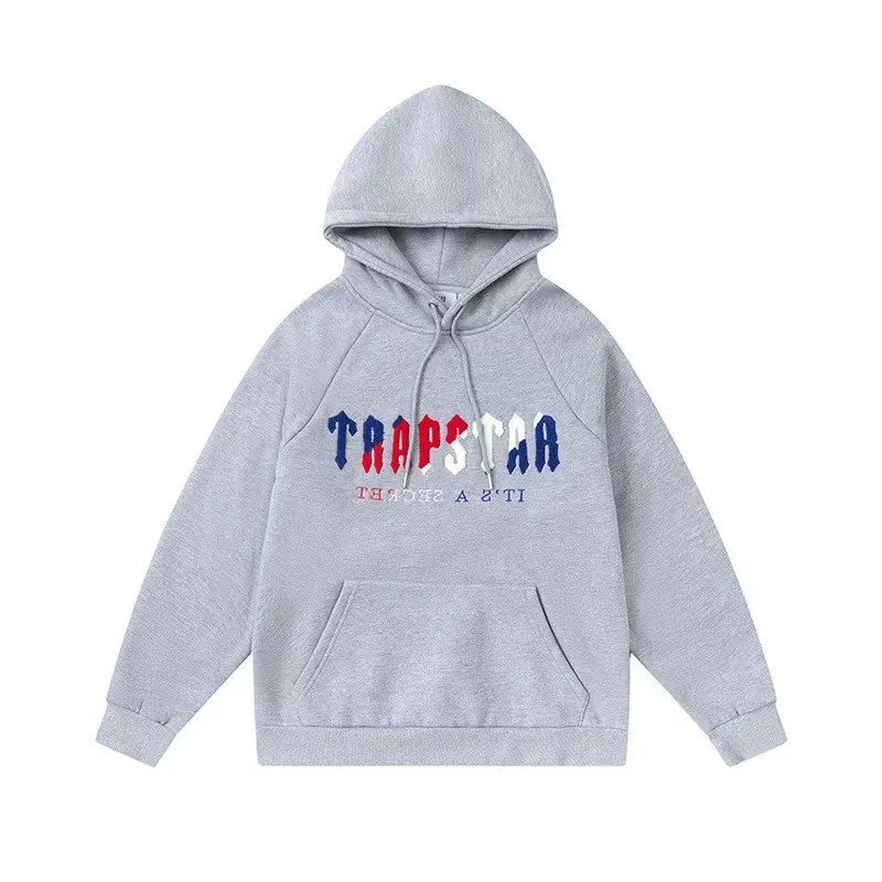 Grey Men\'s Trapstar It’s A Secret Hoodies, Trapstar London | 7859OMPEA