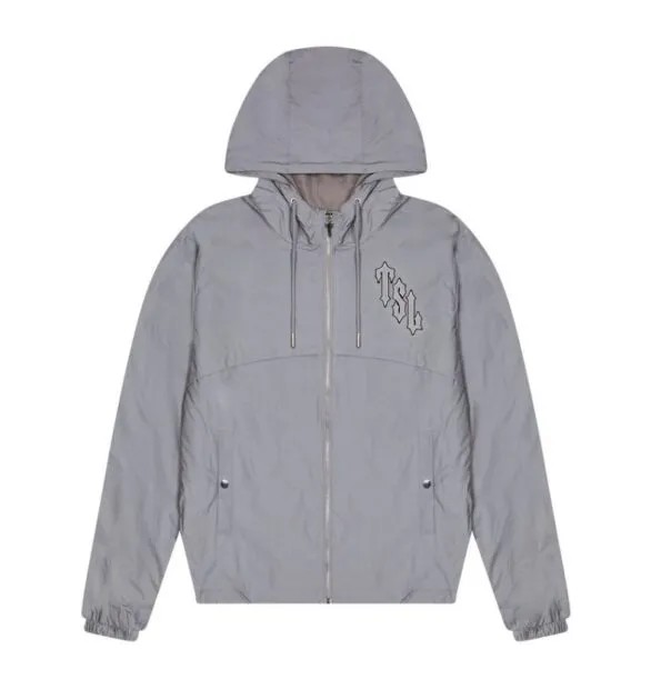 Grey Men\'s Trapstar London Shooters League Reflective Windbreaker, Trapstar London | 4830TOYHU