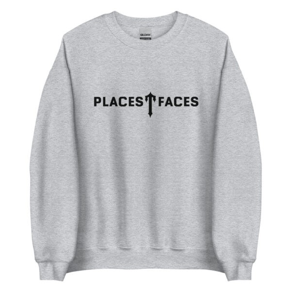 Grey Men\'s Trapstar Places T-Faces Sweatshirts, Trapstar London | 0381CAGFU