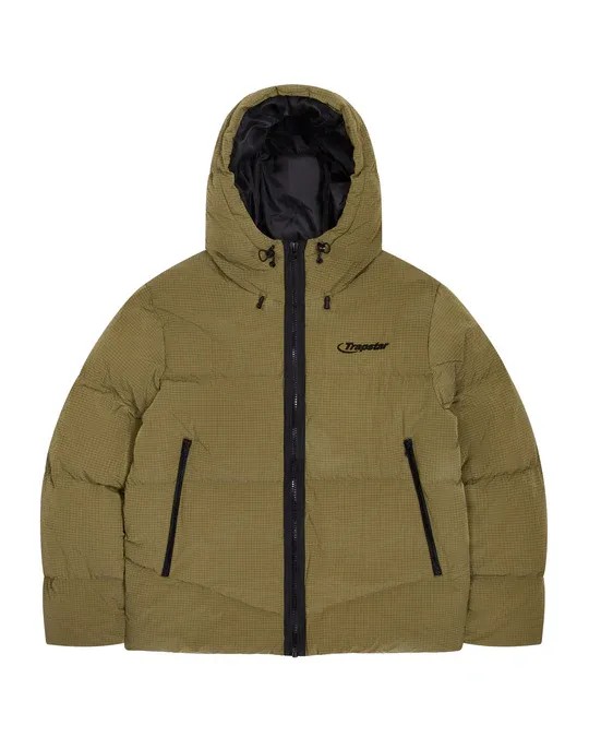 Khaki Men\'s Trapstar Hyperdrive Puffer Jackets, Trapstar London | 9850KHLVO