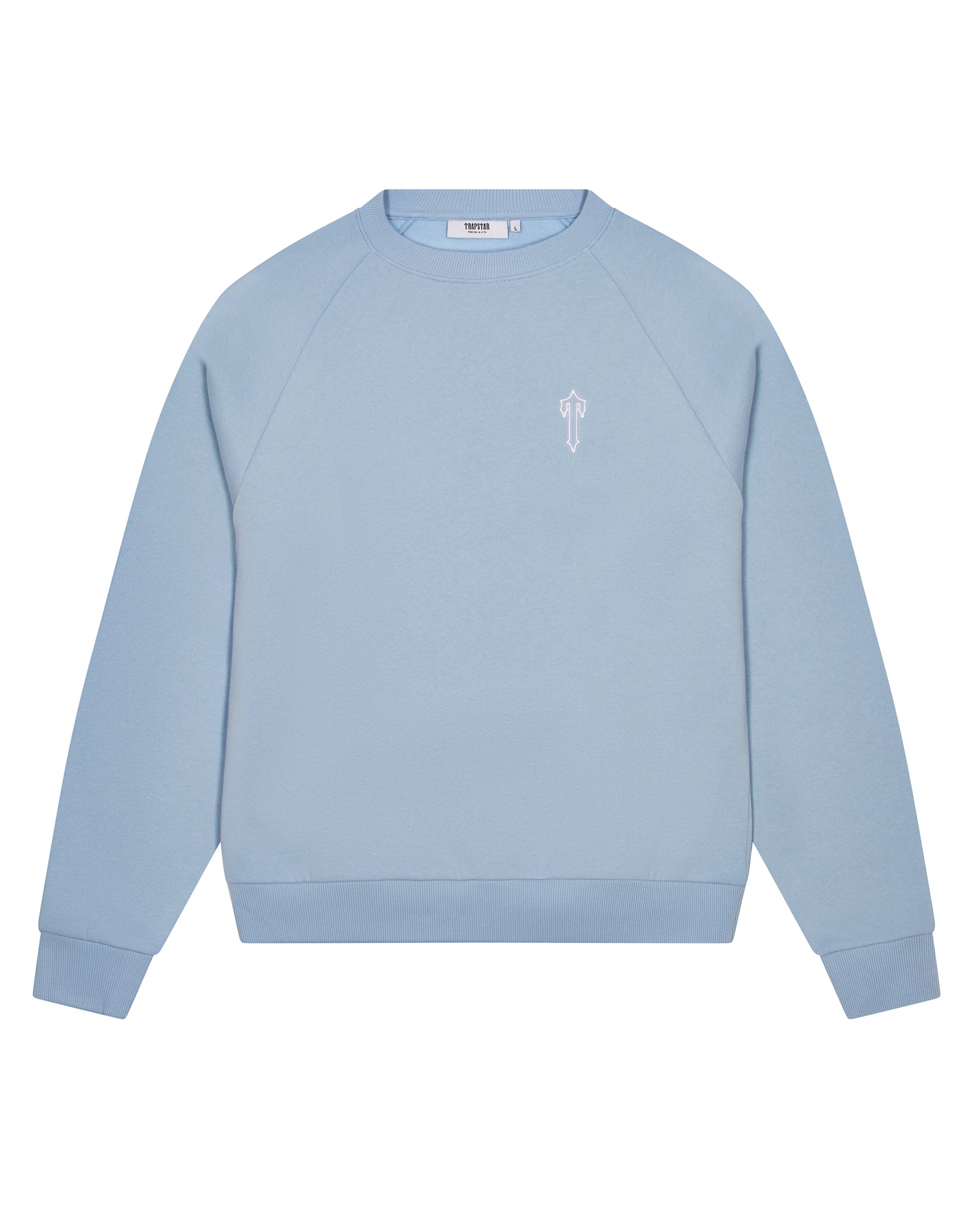 Light Blue Men\'s Trapstar Foundation Crew Sweatshirts, Trapstar London | 6794VDAMR