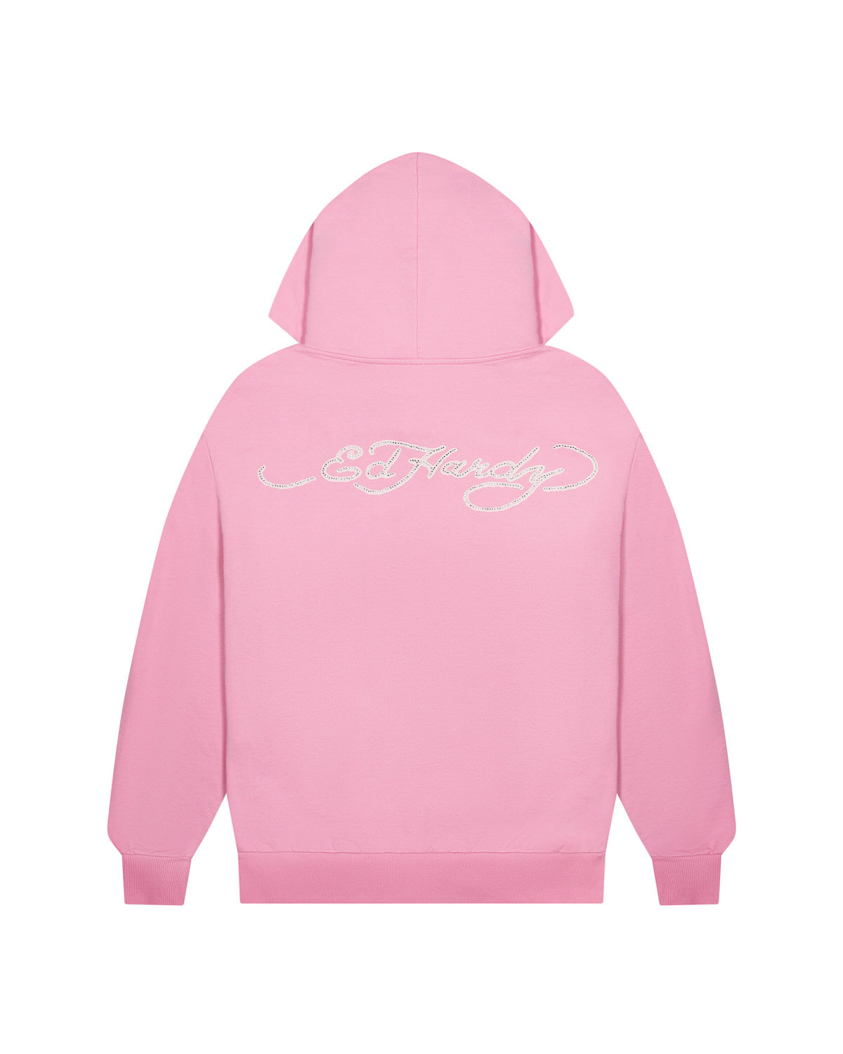 Pink Men's Trapstar x Ed Hardy Irongate Zip Through Hoodies, Trapstar London | 6572GZKAX