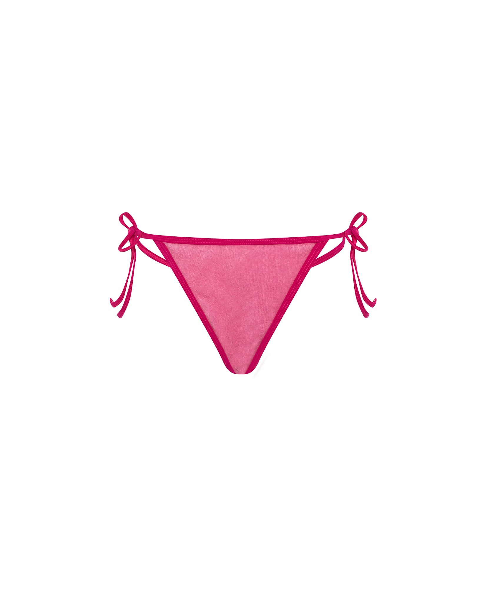 Pink Women's Trapstar Terry Script Bikini Bottoms, Trapstar London | 3760DTPUF